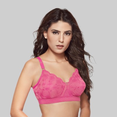 Trylo Women Full Coverage Non Padded Bra(Pink)