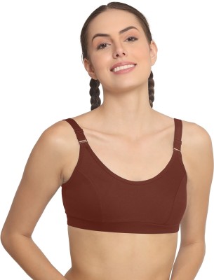 pooja ragenee SPORTS BRA Women Sports Non Padded Bra(Brown)