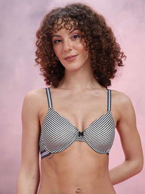 Dressberry Women T-Shirt Lightly Padded Bra(White)