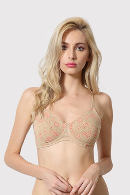 VAN HEUSEN Antibacterial And Non Padded 16 Hours Of Comfort Women Full Coverage Lightly Padded Bra(Beige)