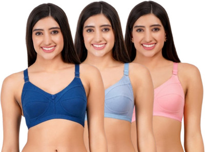 Layeba Roshani Women Full Coverage Non Padded Bra(Multicolor)