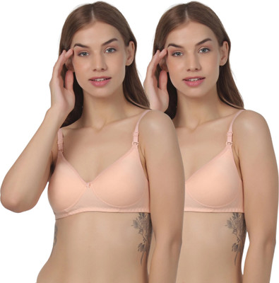 Thread sutra Everday T-Shirt Bra Women T-Shirt Lightly Padded Bra(Multicolor)