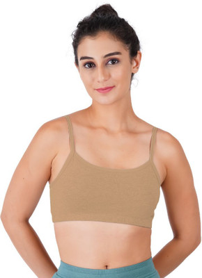 Faso Women Full Coverage Non Padded Bra(Beige)