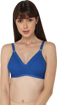 NAIDUHALL Naiduhall Saree Bra - Naturalle Women Full Coverage Non Padded Bra(Blue)