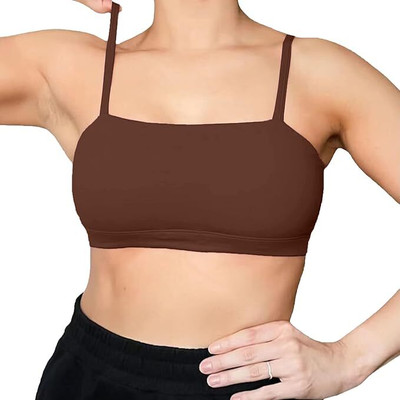 Saira Sonic SBN-403 Women Sports Non Padded Bra(Brown)