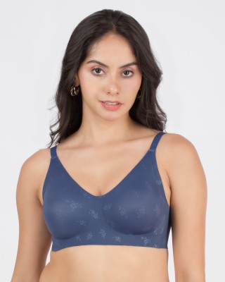 Dressberry Dressberry Bonded Seamless Lightly Padded InvisiBra Pack of 1 Women T-Shirt Lightly Padded Bra(Blue)