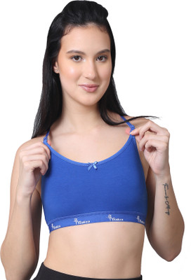 NSALIZA NS-01 Women Sports Non Padded Bra(Blue)