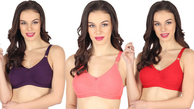 Winsure Full coverage heavy bust Premium Net bra Women Full Coverage Non Padded Bra(Multicolor)