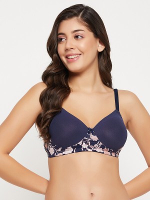 Clovia Women T-Shirt Lightly Padded Bra(Blue)