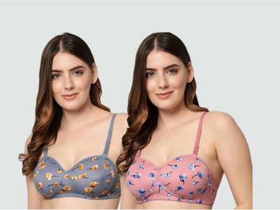 babynbaba Llita Women Push-up Lightly Padded Bra(Green)