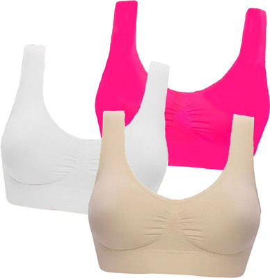 Havenuse Women Sports Non Padded Bra(Multicolor)