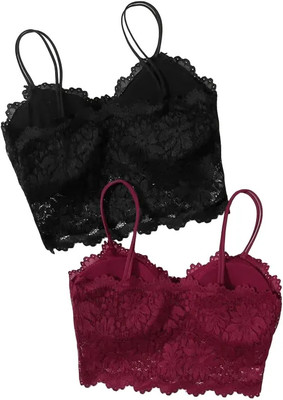 VS Beauti VS Beauti Womens Bralette Lightly Padded Fancy Bra Women Bralette Lightly Padded Bra(Multicolor)
