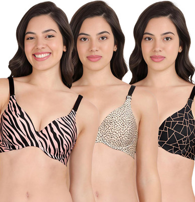 shyaway Women Push-up Lightly Padded Bra(Multicolor)