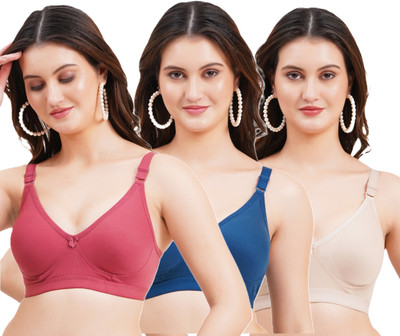 Layeba Women T-Shirt Non Padded Bra(Multicolor)
