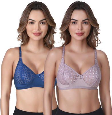SKDREAMS Women Full Coverage Non Padded Bra(Multicolor)