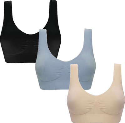 SWATIK Women Sports Non Padded Bra(Multicolor)