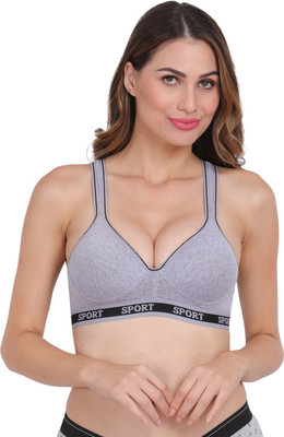 AMOUR SECRET Women Sports Lightly Padded Bra(Grey)