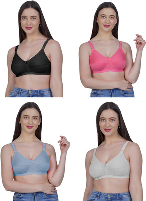 Shyam Sons FLAIR G603 Women Minimizer Non Padded Bra(Black, Pink, Blue, White)