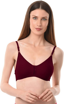 Vanila B Cup Size Comfortable and Supportive Casual Bra (Size 30, Pack of 1) Women Everyday Non Padded Bra(Maroon)