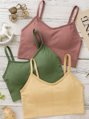 Fixfolk Women Everyday Lightly Padded Bra(Multicolor)