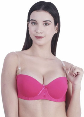 VELOURA Women Push-up Lightly Padded Bra(Red)