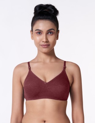 Blossom Women T-Shirt Non Padded Bra(Brown)