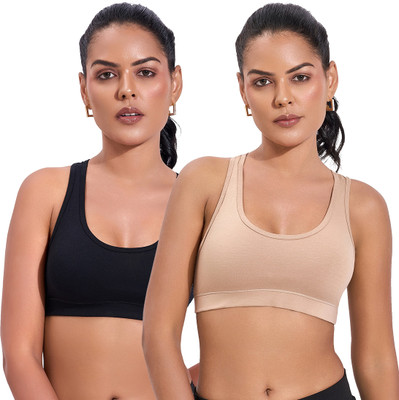 SKDREAMS Women Sports Non Padded Bra(Multicolor)