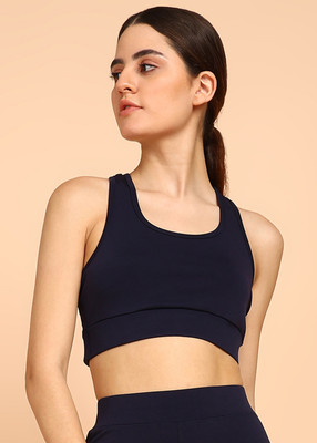 Rhino Rage Women Sports Non Padded Bra(Dark Blue)