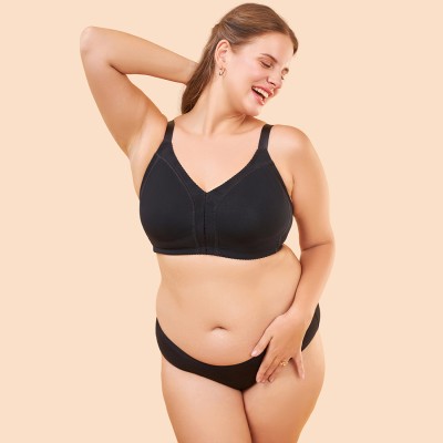 Enamor F097-Wirefree Full Coverage Smooth Contour Lift Women T-Shirt Non Padded Bra(Grey)