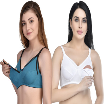 AVLVI CARE Maternity Wear Women Maternity/Nursing Non Padded Bra(Multicolor)