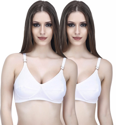 elina Women Full Coverage Non Padded Bra(White)