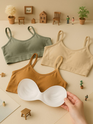 Fixfolk Women Everyday Lightly Padded Bra(Multicolor)
