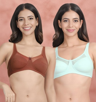 Susie Women Everyday Non Padded Bra(Brown, Blue)