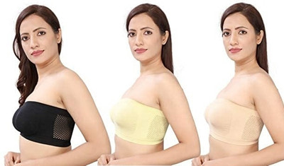 Mehiraafashion TUBE MODEL BRA Women Bandeau/Tube Non Padded Bra(Multicolor)