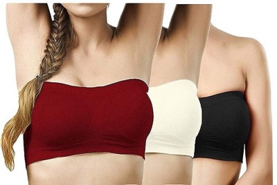 Blue fashion Women Tube Non Padded Bra Women Bandeau/Tube Non Padded Bra(Multicolor)