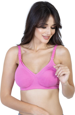 Envie Women's Nursing Bra Women Maternity/Nursing Non Padded Bra(Pink)