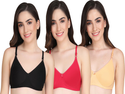 Liigne Liigne Women Everyday Padded Bra (Pack of 3) Women Everyday Lightly Padded Bra(Multicolor)