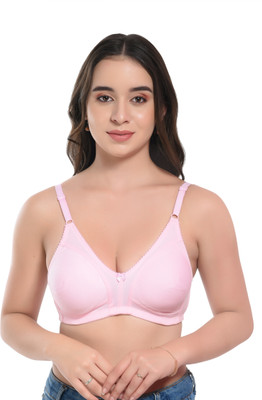 BodyAan Women Full Coverage Non Padded Bra(Pink)