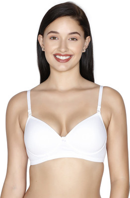JULIET SLICK WH Women T-Shirt Lightly Padded Bra(White)