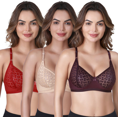 SKDREAMS Women T-Shirt Non Padded Bra(Multicolor)