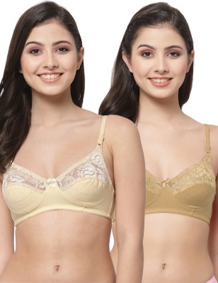 Docare NET21 Women Everyday Non Padded Bra(Beige, Brown)