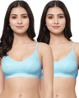 COLLEGE GIRL SB08 Women Sports Non Padded Bra(Blue)