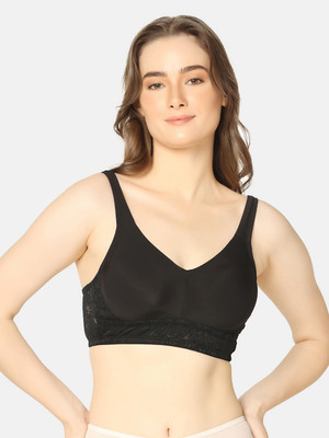 Da Intimo Multi Layer Women T-Shirt Non Padded Bra(Black)