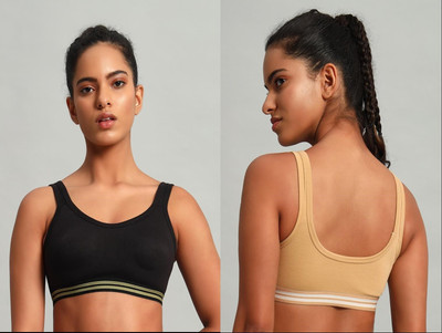 Makazio Women Sports Non Padded Bra(Multicolor)