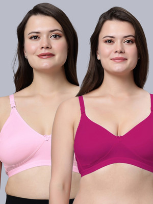 Eden EDENBRA08PINKMAGENTA Women T-Shirt Non Padded Bra(Pink, Pink)
