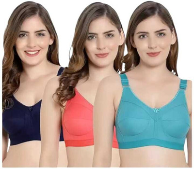 ESOROUCHA Women Full Coverage Non Padded Bra(Multicolor)
