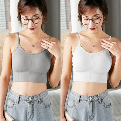 ORIGINPVTLTD high quality product Women Cami Bra Lightly Padded Bra(Grey, White)