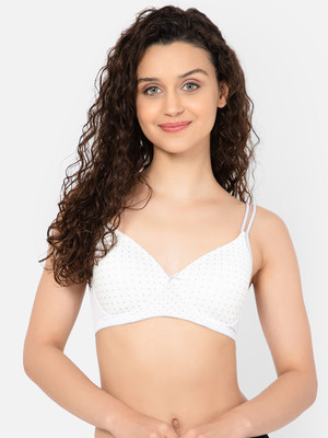 Clovia Women T-Shirt Lightly Padded Bra(White)