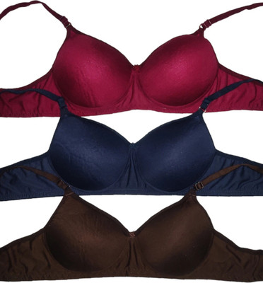Havenhues Women Full Coverage Lightly Padded Bra(Multicolor)