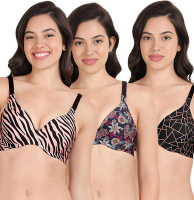 shyaway Women Push-up Lightly Padded Bra(Multicolor)